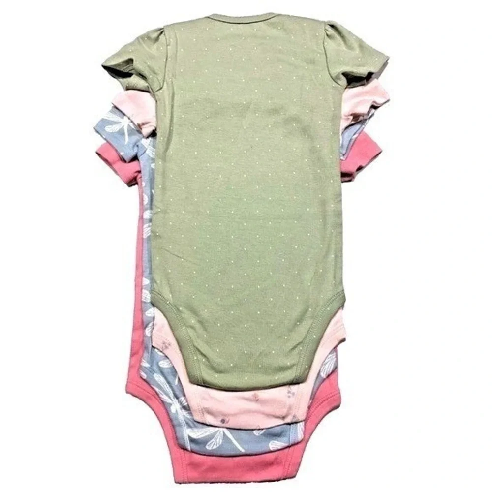 Carter's Baby Girl 4-pack Body Suit Pink,Blue,Green‎ 9M New with Tags